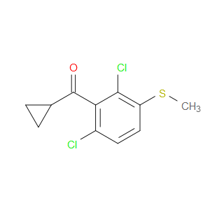 cyclopropyl(2,6-dichloro-3-(methylthio)phenyl)methanone