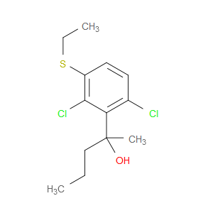 2-(2,6-dichloro-3-(ethylthio)phenyl)pentan-2-ol