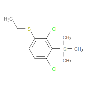 (2,6-dichloro-3-(ethylthio)phenyl)trimethylsilane