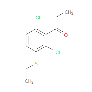1-(2,6-dichloro-3-(ethylthio)phenyl)propan-1-one
