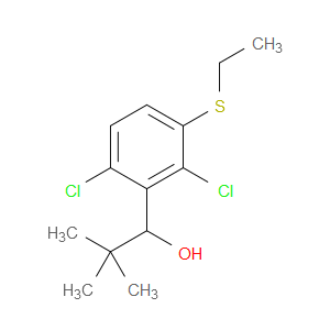 1-(2,6-dichloro-3-(ethylthio)phenyl)-2,2-dimethylpropan-1-ol