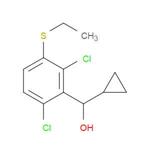 cyclopropyl(2,6-dichloro-3-(ethylthio)phenyl)methanol