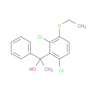 1-(2,6-dichloro-3-(ethylthio)phenyl)-1-phenylethanol