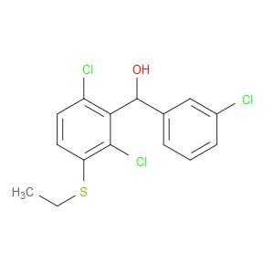 (3-chlorophenyl)(2,6-dichloro-3-(ethylthio)phenyl)methanol