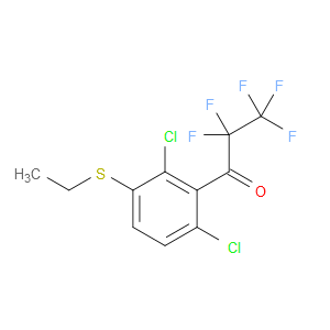 1-(2,6-dichloro-3-(ethylthio)phenyl)-2,2,3,3,3-pentafluoropropan-1-one