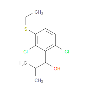1-(2,6-dichloro-3-(ethylthio)phenyl)-2-methylpropan-1-ol