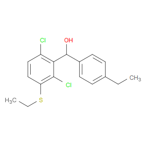 (2,6-dichloro-3-(ethylthio)phenyl)(4-ethylphenyl)methanol
