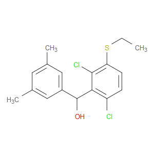 (2,6-dichloro-3-(ethylthio)phenyl)(3,5-dimethylphenyl)methanol