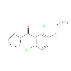cyclopentyl(2,6-dichloro-3-(ethylthio)phenyl)methanone
