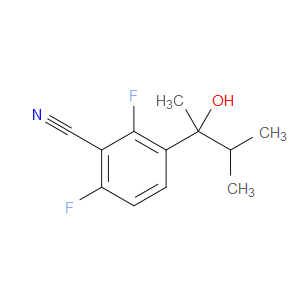 2,6-difluoro-3-(2-hydroxy-3-methylbutan-2-yl)benzonitrile