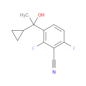 3-(1-cyclopropyl-1-hydroxyethyl)-2,6-difluorobenzonitrile
