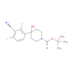 tert-butyl 4-(3-cyano-2,4-difluorophenyl)-4-hydroxypiperidine-1-carboxylate