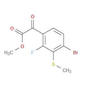 methyl 2-(4-bromo-2-fluoro-3-(methylthio)phenyl)-2-oxoacetate