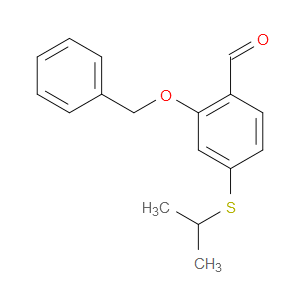 2-(benzyloxy)-4-(isopropylthio)benzaldehyde
