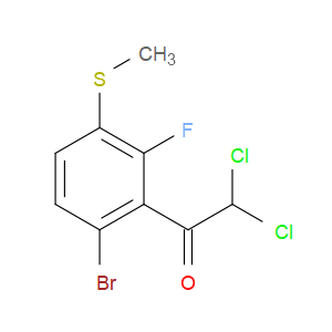 1-(6-bromo-2-fluoro-3-(methylthio)phenyl)-2,2-dichloroethanone