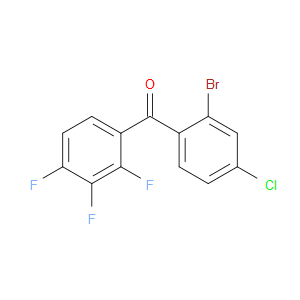 (2-Bromo-4-chlorophenyl)(2,3,4-trifluorophenyl)methanone