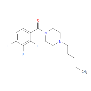 (4-Pentyl-1-piperazinyl)(2,3,4-trifluorophenyl)methanone