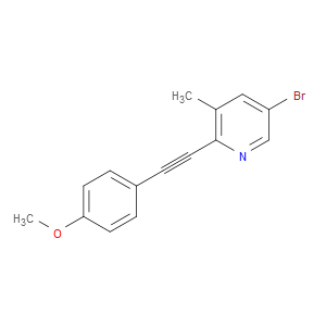 5-bromo-2-((4-methoxyphenyl)ethynyl)-3-methylpyridine