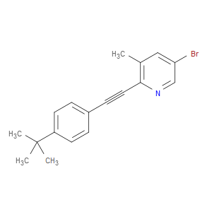 5-bromo-2-((4-(tert-butyl)phenyl)ethynyl)-3-methylpyridine