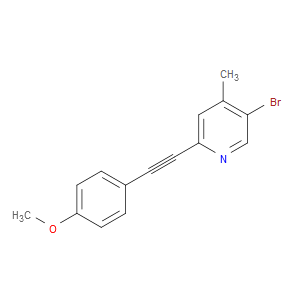 5-bromo-2-((4-methoxyphenyl)ethynyl)-4-methylpyridine