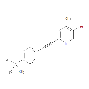 5-bromo-2-((4-(tert-butyl)phenyl)ethynyl)-4-methylpyridine