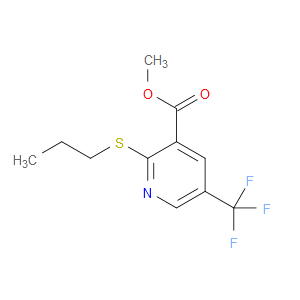 methyl 2-(propylthio)-5-(trifluoromethyl)nicotinate