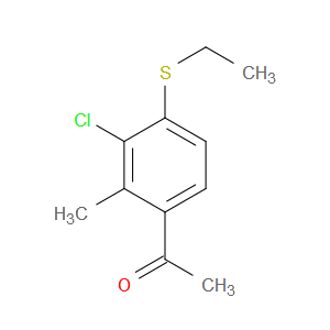 1-(3-chloro-4-(ethylthio)-2-methylphenyl)ethanone