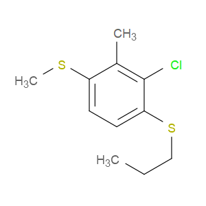 (3-chloro-2-methyl-4-(propylthio)phenyl)(methyl)sulfane