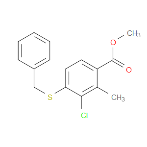 methyl 4-(benzylthio)-3-chloro-2-methylbenzoate