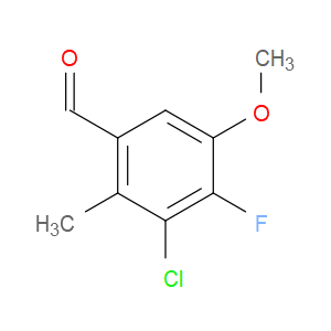 3-chloro-4-fluoro-5-methoxy-2-methylbenzaldehyde