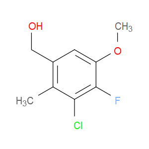 (3-chloro-4-fluoro-5-methoxy-2-methylphenyl)methanol