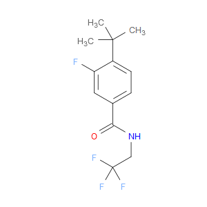 Benzamide, 4-(1,1-dimethylethyl)-3-fluoro-N-(2,2,2-trifluoroethyl)-