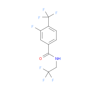 Benzamide, 3-fluoro-N-(2,2,2-trifluoroethyl)-4-(trifluoromethyl)-