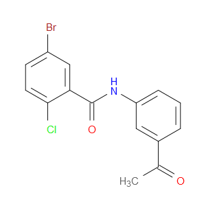 N-(3-Acetylphenyl)-5-bromo-2-chlorobenzamide