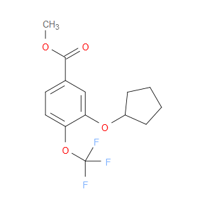 Benzoic acid, 3-(cyclopentyloxy)-4-(trifluoromethoxy)-, methyl ester