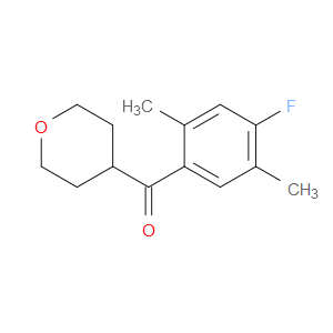 (4-Fluoro-2,5-dimethylphenyl)(tetrahydro-2H-pyran-4-yl)methanone