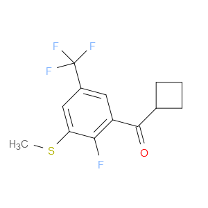 cyclobutyl(2-fluoro-3-(methylthio)-5-(trifluoromethyl)phenyl)methanone