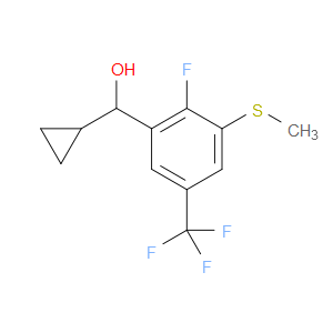 cyclopropyl(2-fluoro-3-(methylthio)-5-(trifluoromethyl)phenyl)methanol