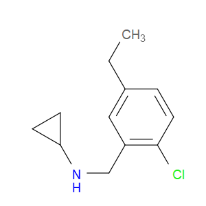 2-Chloro-N-cyclopropyl-5-ethylbenzenemethanamine