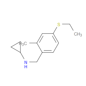 N-Cyclopropyl-4-(ethylthio)-2-methylbenzenemethanamine