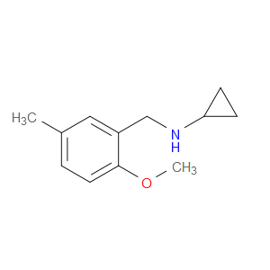 N-Cyclopropyl-2-methoxy-5-methylbenzenemethanamine
