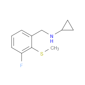 N-Cyclopropyl-3-fluoro-2-(methylthio)benzenemethanamine