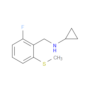 N-Cyclopropyl-2-fluoro-6-(methylthio)benzenemethanamine