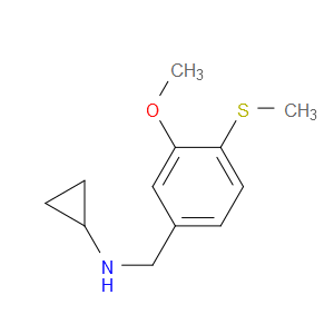 N-Cyclopropyl-3-methoxy-4-(methylthio)benzenemethanamine