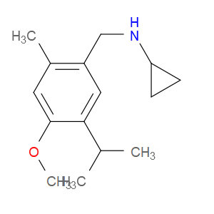 N-Cyclopropyl-4-methoxy-2-methyl-5-(1-methylethyl)benzenemethanamine