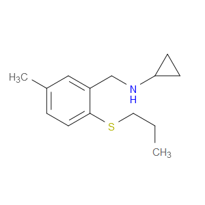 N-Cyclopropyl-5-methyl-2-(propylthio)benzenemethanamine