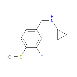 N-Cyclopropyl-3-fluoro-4-(methylthio)benzenemethanamine