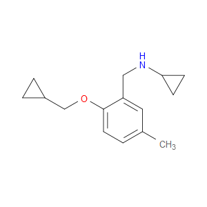N-Cyclopropyl-2-(cyclopropylmethoxy)-5-methylbenzenemethanamine