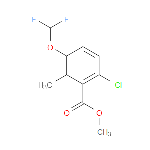 Methyl 6-chloro-3-(difluoromethoxy)-2-methylbenzoate