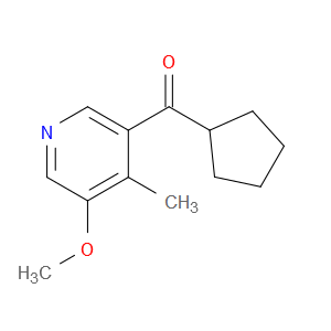 Cyclopentyl(5-methoxy-4-methyl-3-pyridinyl)methanone